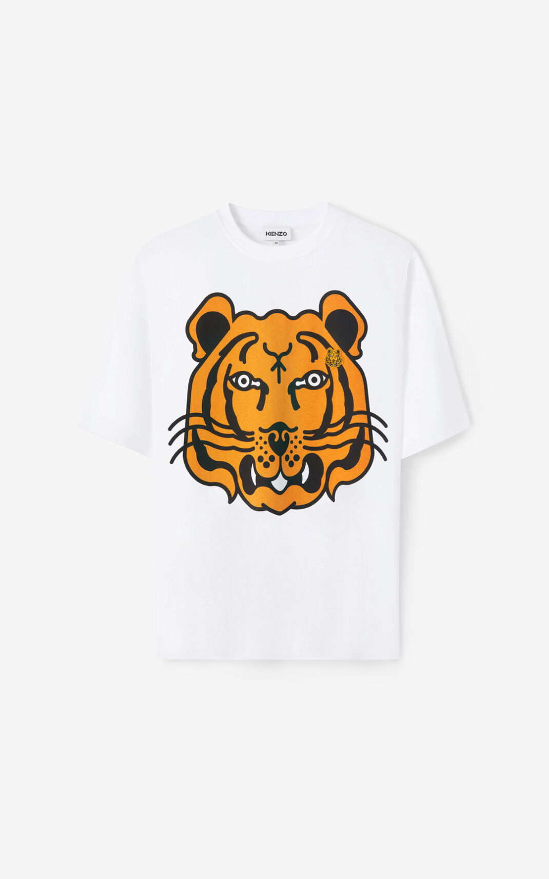 Kenzo K Tiger oversized T-shirt Heren Wit | 70368MECA